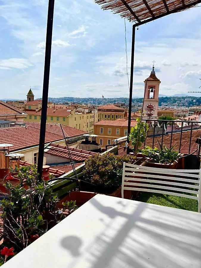 Cosy Penthouse Old Town Sea View Little Terraces Air Conditionned Nice Apartment